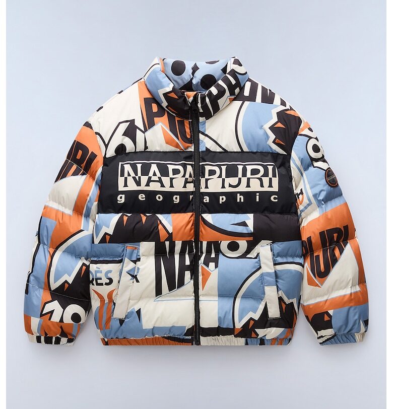 Яке с цип и графична шарка Napapijri