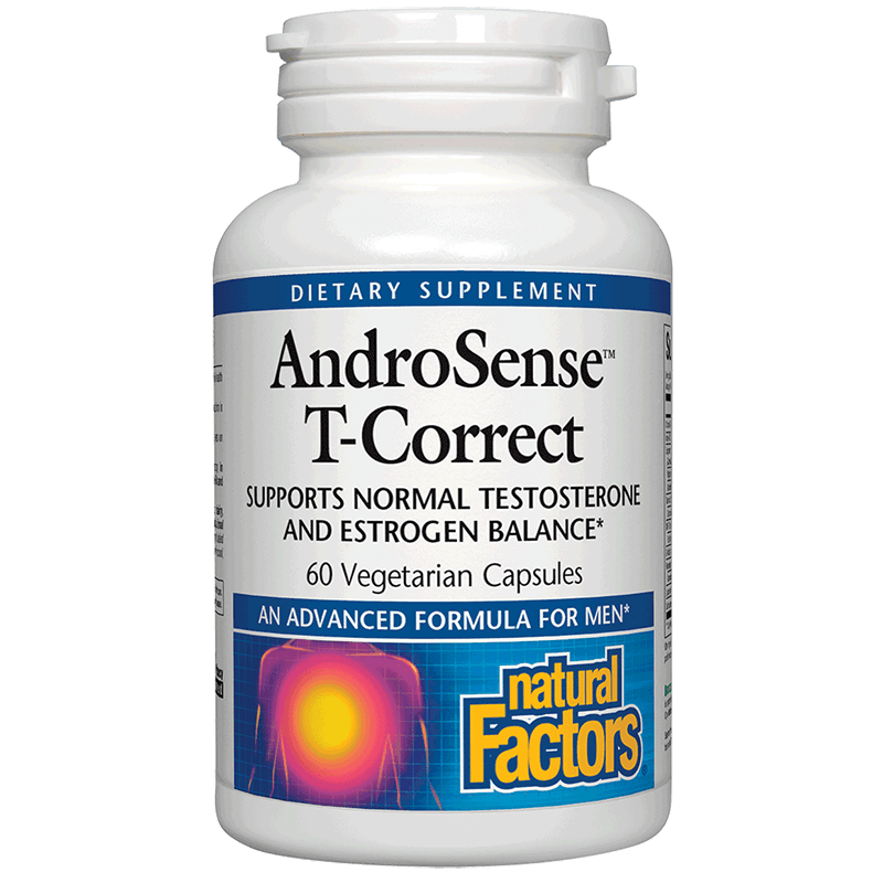 AndroSense™ T-Correct / Тестостерон & Естроген баланс формула x 60 капсули Natural Factors