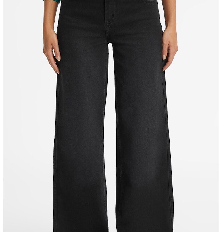 Guess - Дънки с висока талия и широк крачол GUESS JEANS