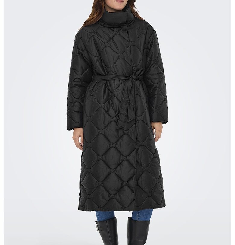 JdY - Капитонирано палто с връзка Only