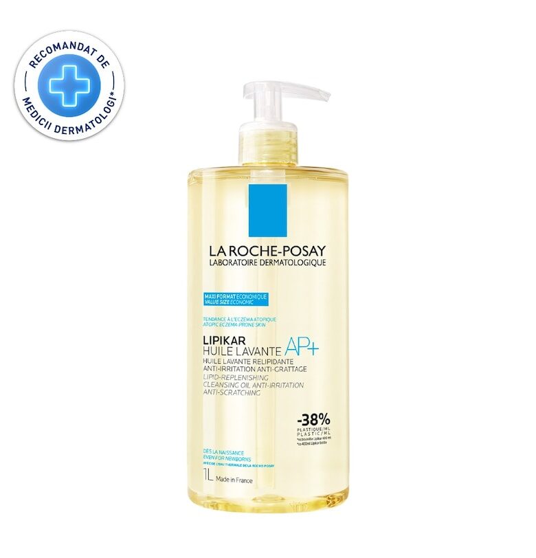 Lipikar AP+ хидратиращо - противовъзпалително и против сърбеж измиващо масло. La Roche-Posay