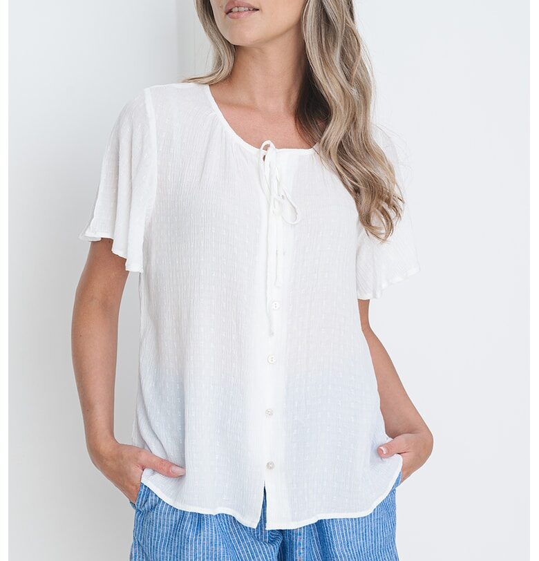 Блуза Gabbi с овално деколте Vero Moda