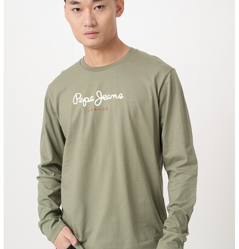 Блуза с овално деколте и лого Pepe Jeans London