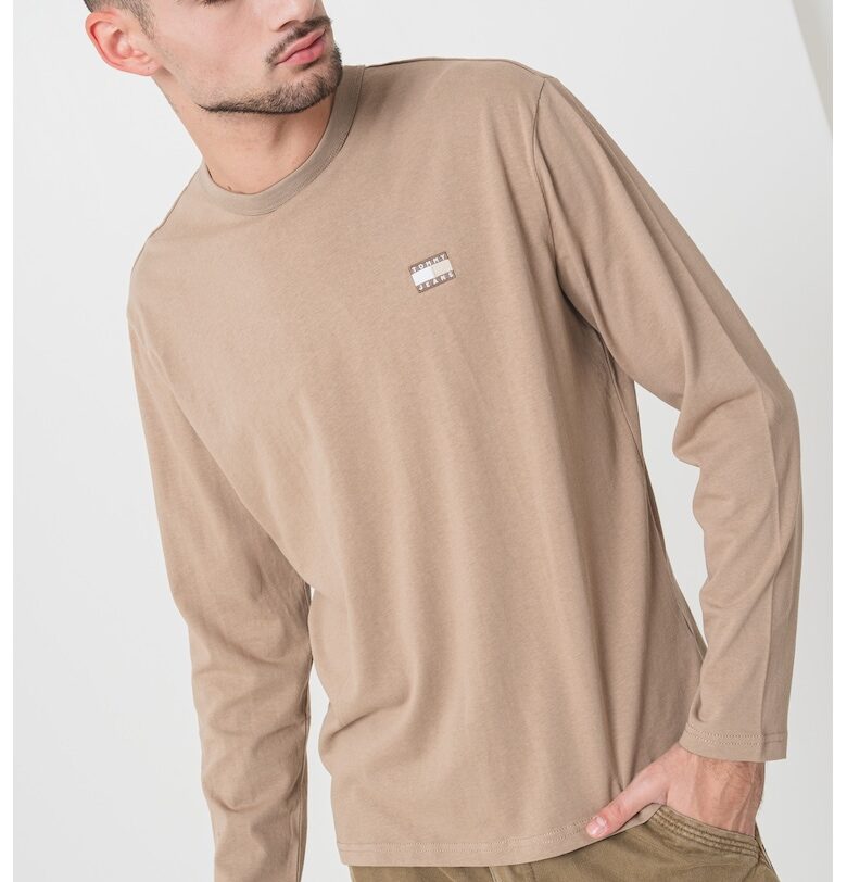 Блуза с овално деколте и лого Tommy Jeans