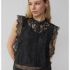 Блуза с плетена дантела QS