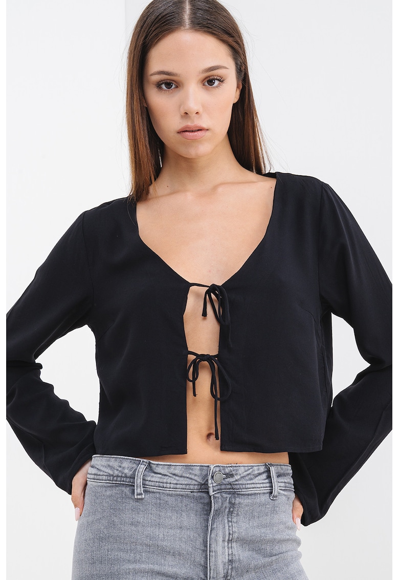 Блуза с предни връзки Only