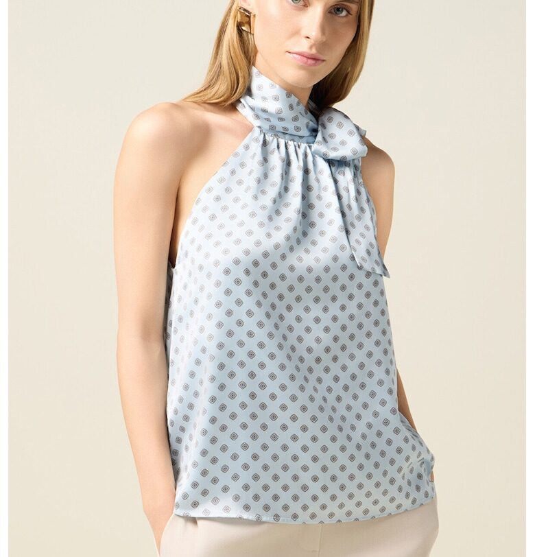 Блуза с халтер деколте - без ръкави Oltre