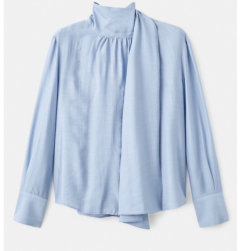 Блуза с шал-яка Mango