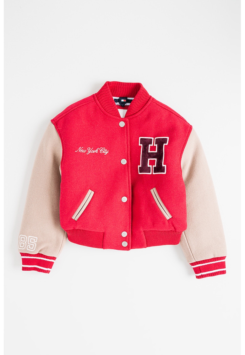 Бомбър яке с вълна и джобове Tommy Hilfiger