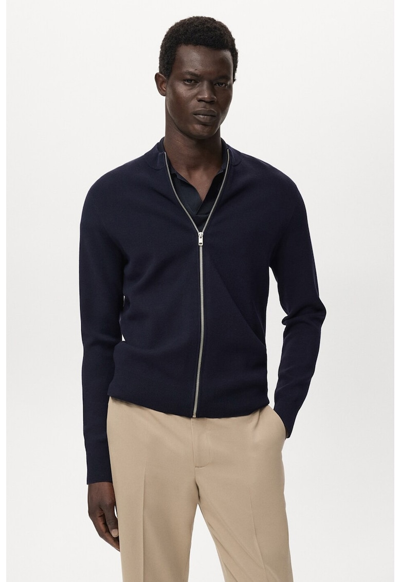 Бомбър яке с цип Mango