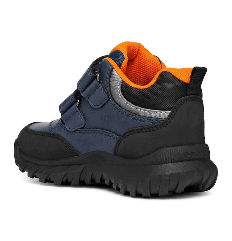 Боти от еко кожа с велкро Geox