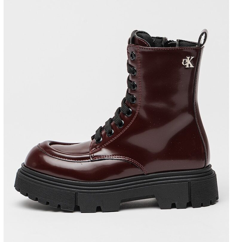 Боти от еко кожа с връзки CALVIN KLEIN