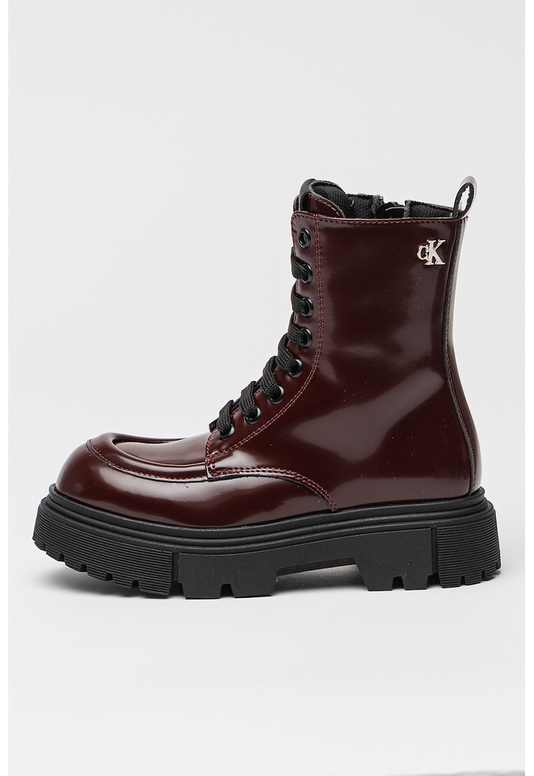 Боти от еко кожа с връзки CALVIN KLEIN