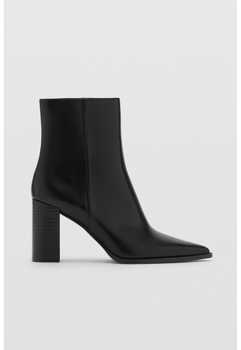 Боти от еко кожа с масивен ток Mango