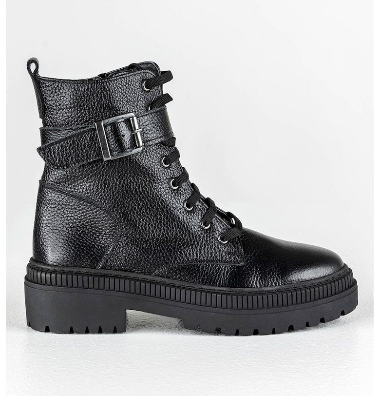 Боти от кожа с цип MUSK