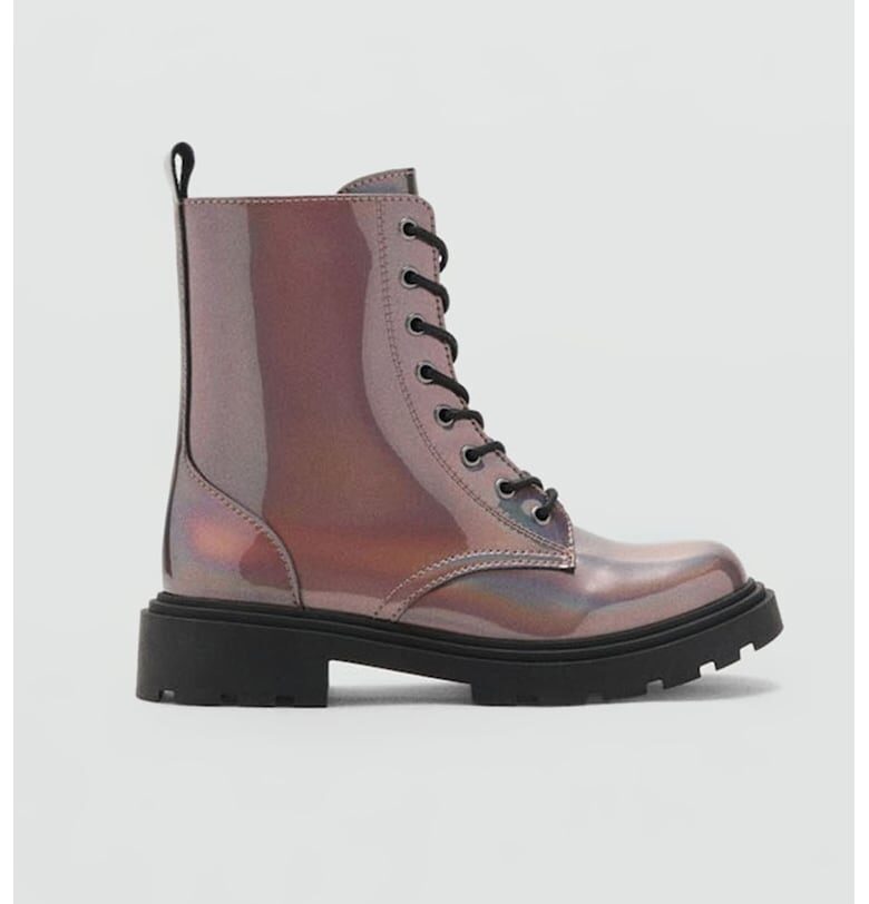 Боти с метализиран ефект и цип Mango