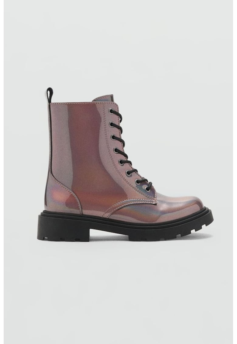 Боти с метализиран ефект и цип Mango