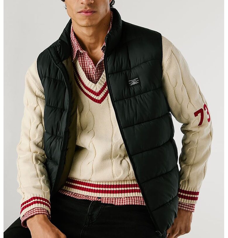 Ватиран елек със странични джобове Pepe Jeans London