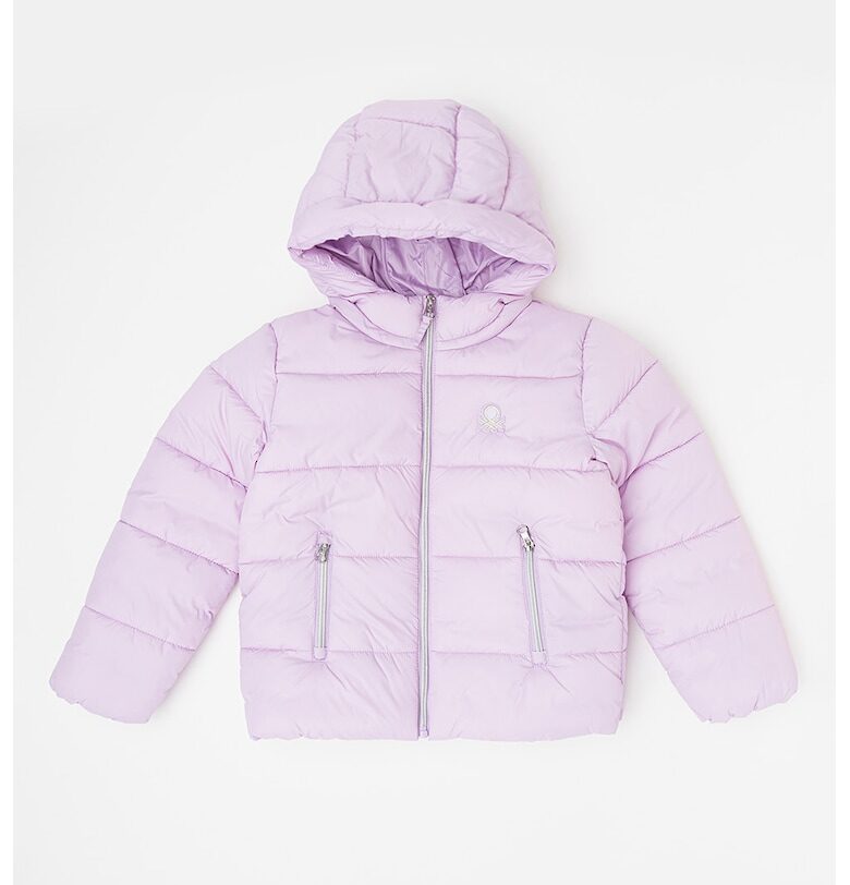 Ватирано зимно яке с качулка United Colors of Benetton