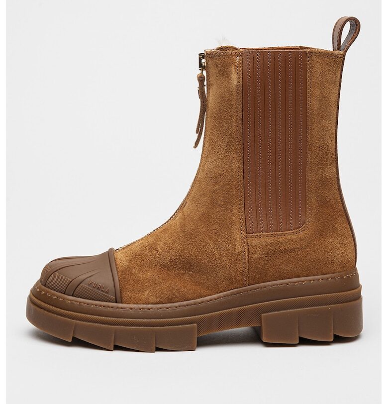 Велурени боти Chelsea с подсилен връх Furla