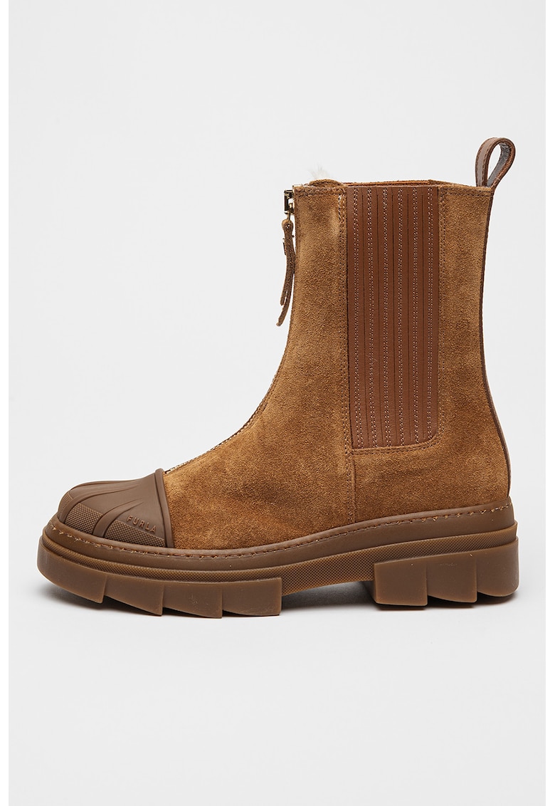 Велурени боти Chelsea с подсилен връх Furla