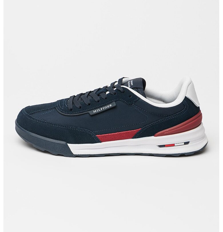 Велурени маратонки Retro с текстил Tommy Hilfiger