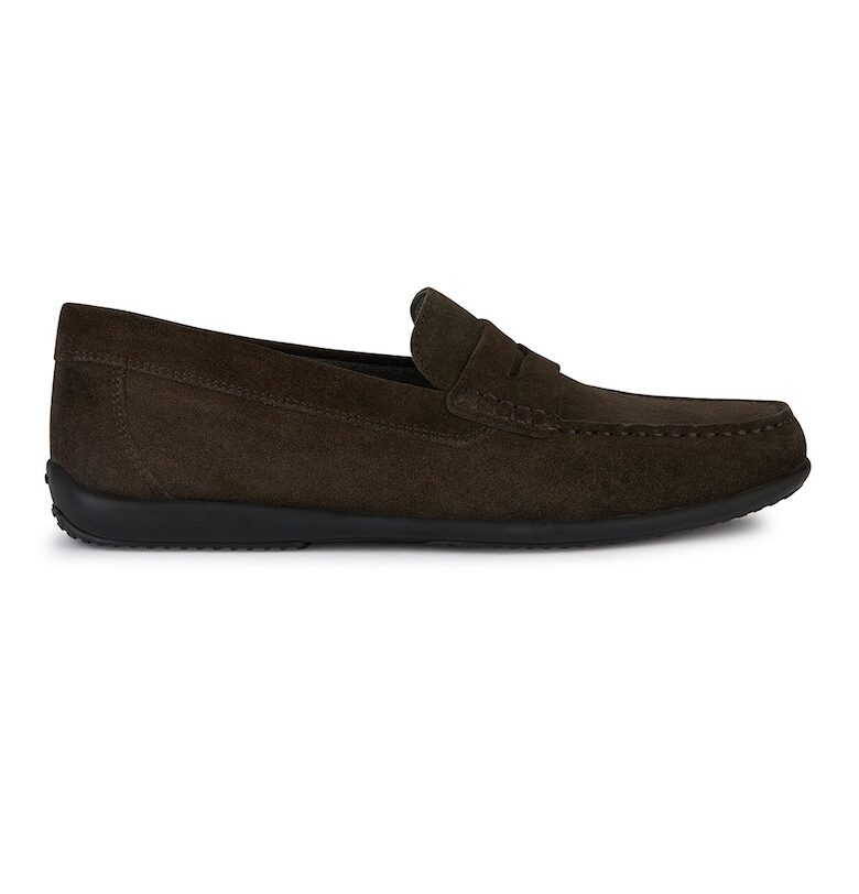 Велурени мокасини с овален връх Geox