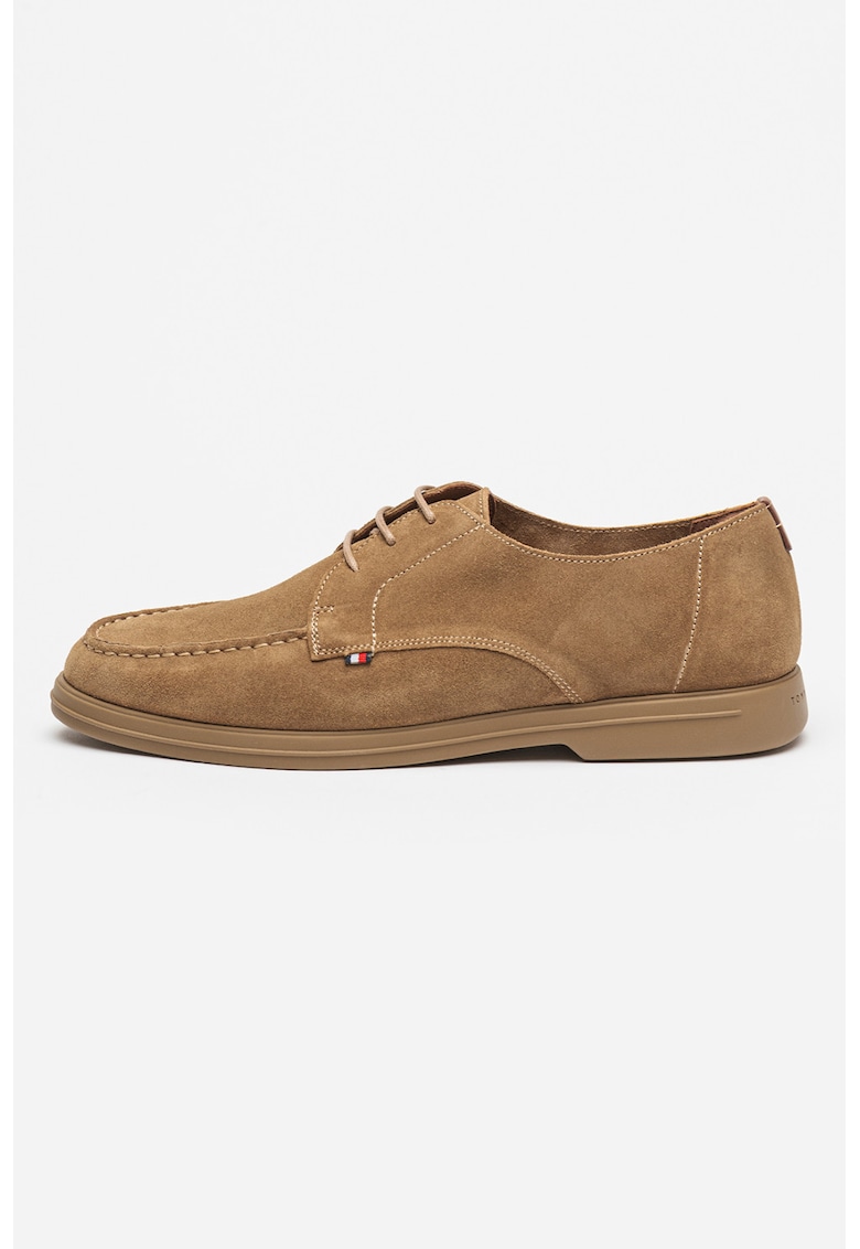 Велурени обувки Derby Tommy Hilfiger