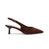 Велурени обувки Korra с отворена пета Steve Madden
