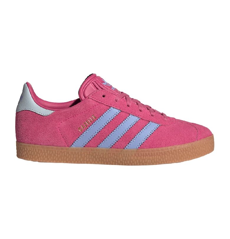 Велурени спортни обувки Gazelle с контрастно лого adidas Originals