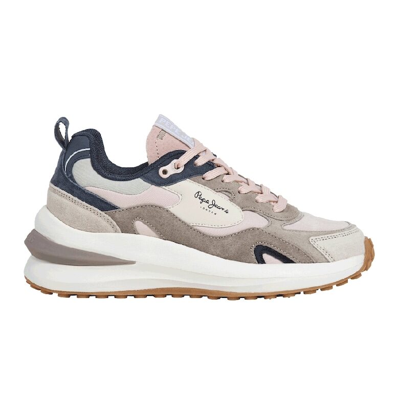 Велурени спортни обувки с цветен блок Pepe Jeans London