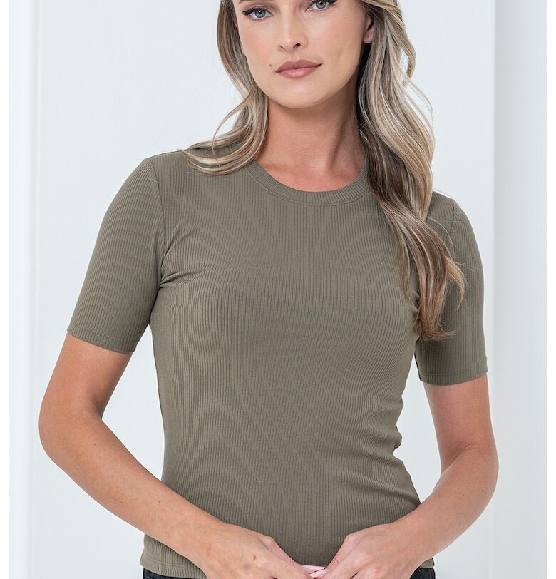 Вталена тениска с модал CALVIN KLEIN