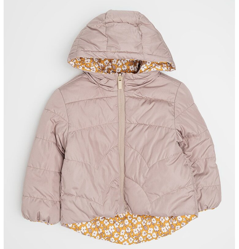 Двулицево яке с качулка и флорален принт Mayoral