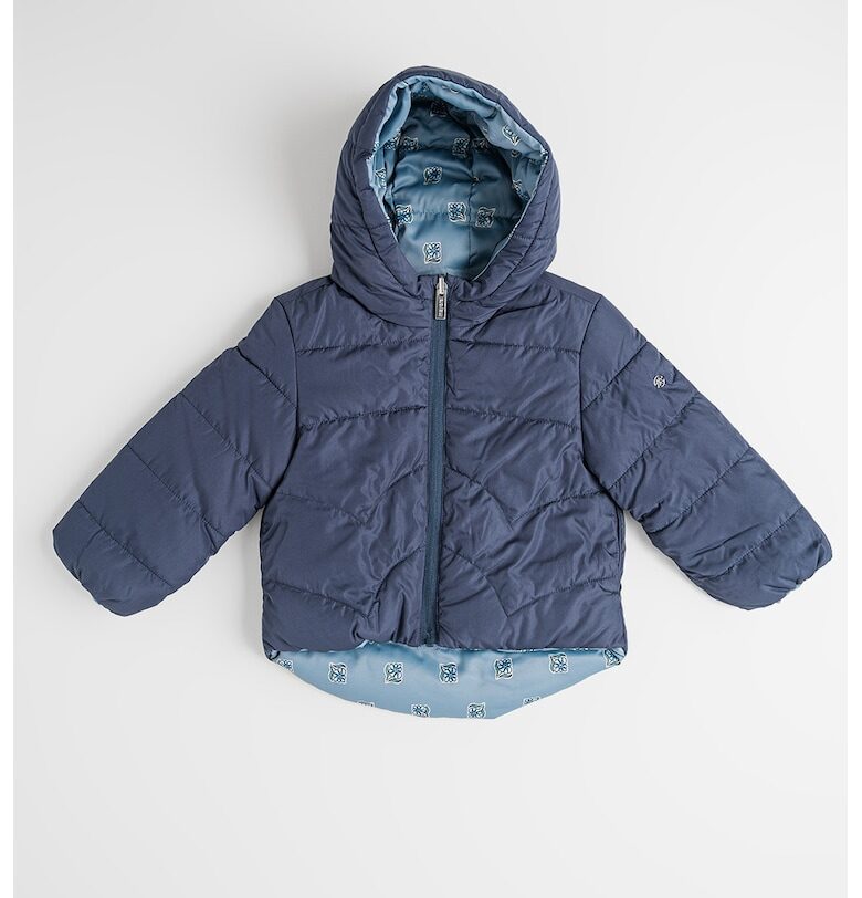 Двулицево яке с качулка и флорален принт Mayoral