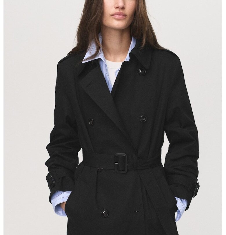 Двуреден тренч Mango