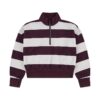 Двуцветен суитшърт с къс цип Abercrombie  Fitch