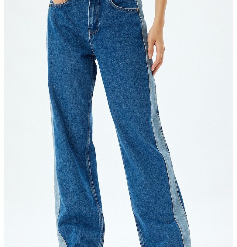 Двуцветни дънки с висока талия KOTON