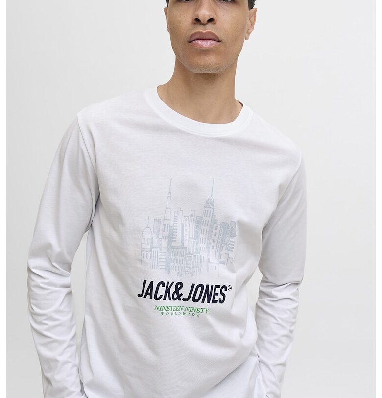 Десенирана памучна блуза Jack  Jones