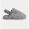 Домашни пантофи от еко пух с каишка на петата Marks Spencer