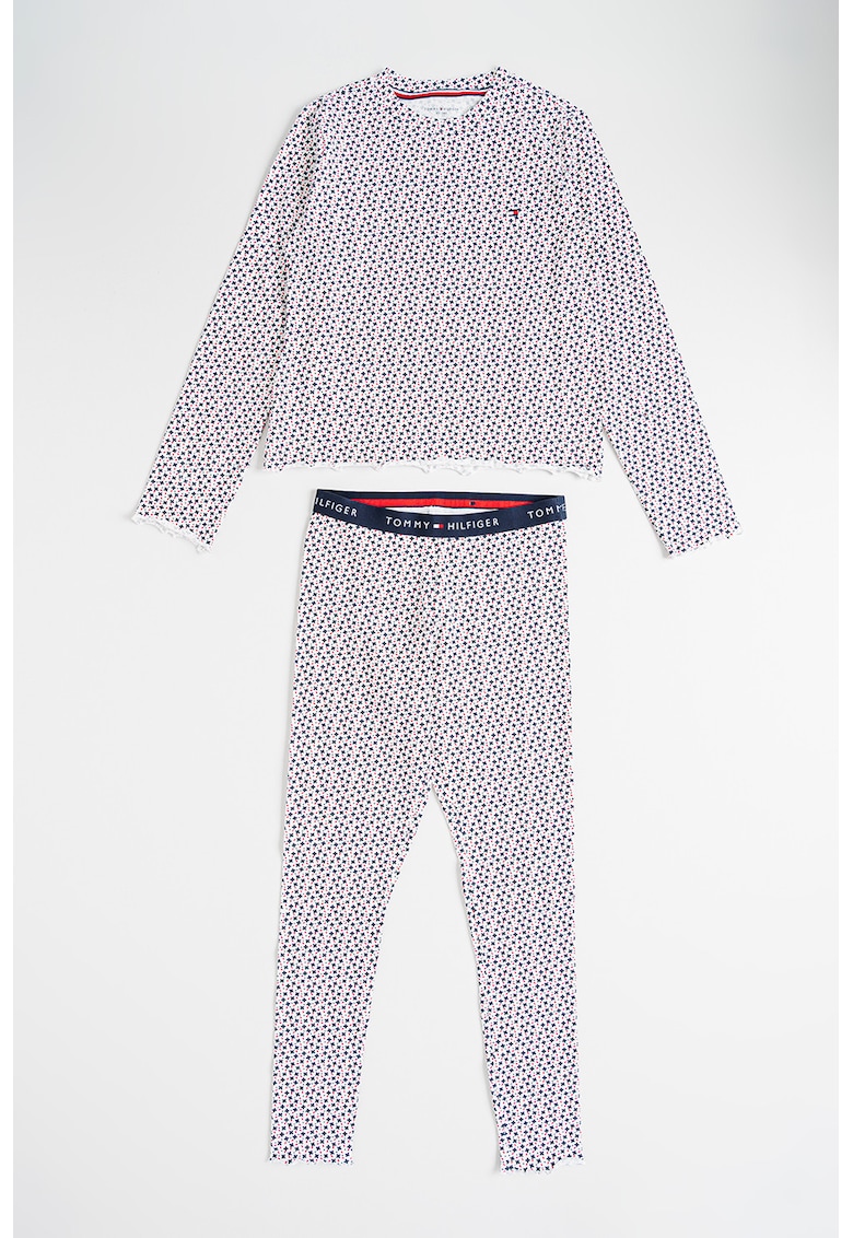 Дълга пижама с памук Tommy Hilfiger