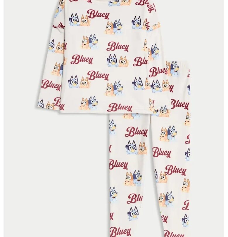 Дълга пижама с принт на Bluey Marks  Spencer