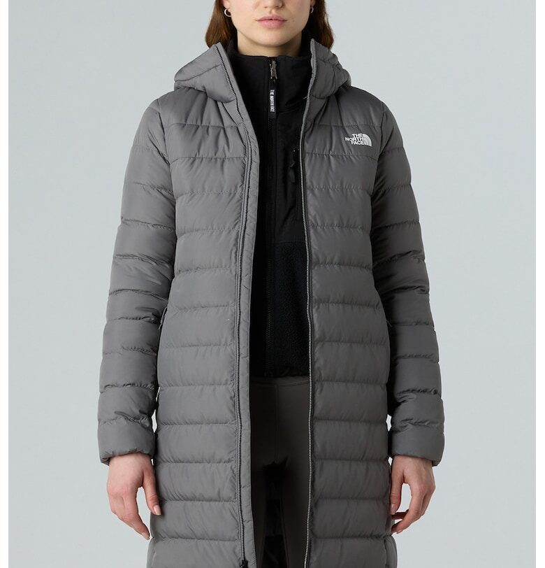 Дълго зимно яке с лого The North Face