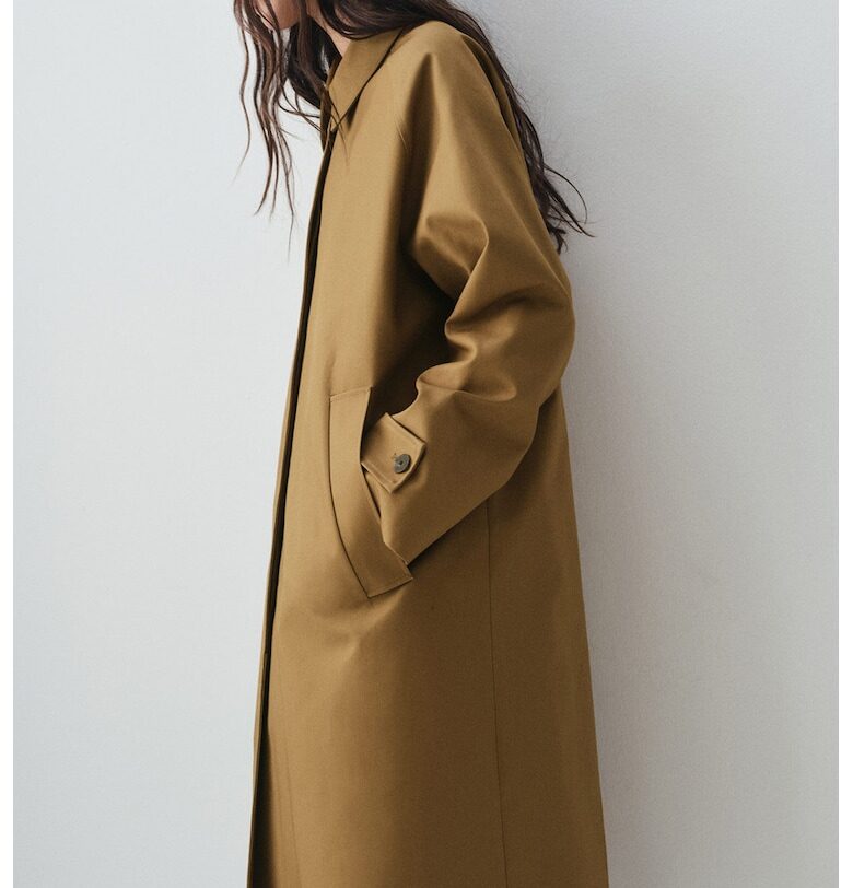 Дълъг памучен тренч Mango