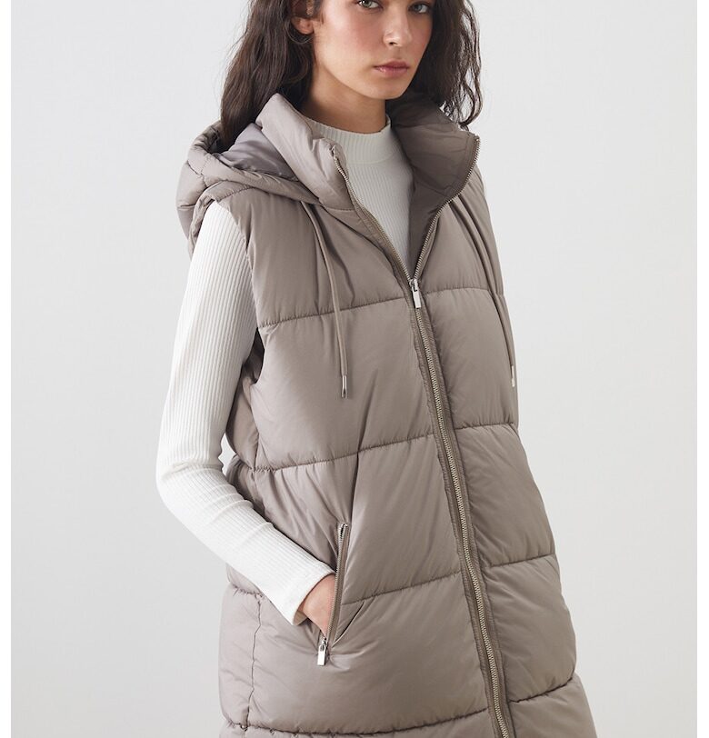 Дълъг подплатен елек LC WAIKIKI