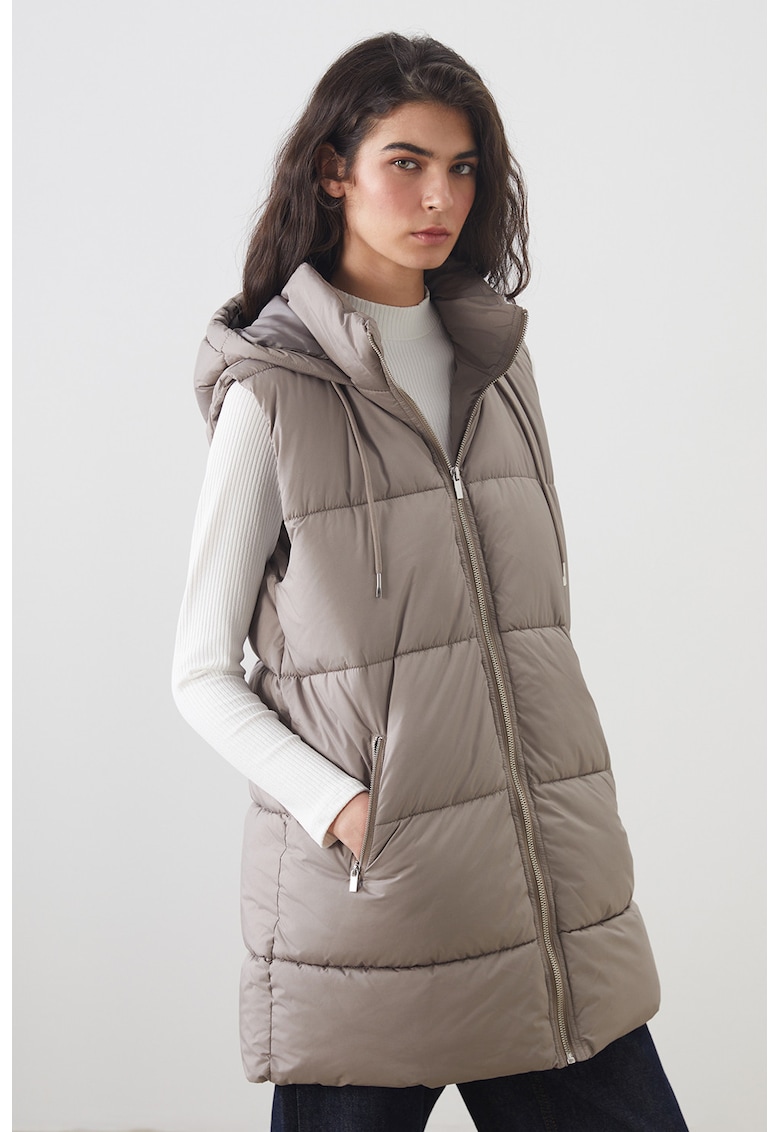 Дълъг подплатен елек LC WAIKIKI