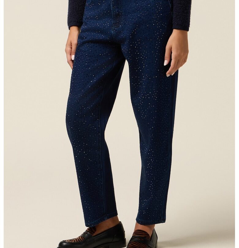 Дънки с декоративни камъни Oltre