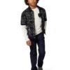 Дънки с контрастни шевове KARL LAGERFELD KIDS