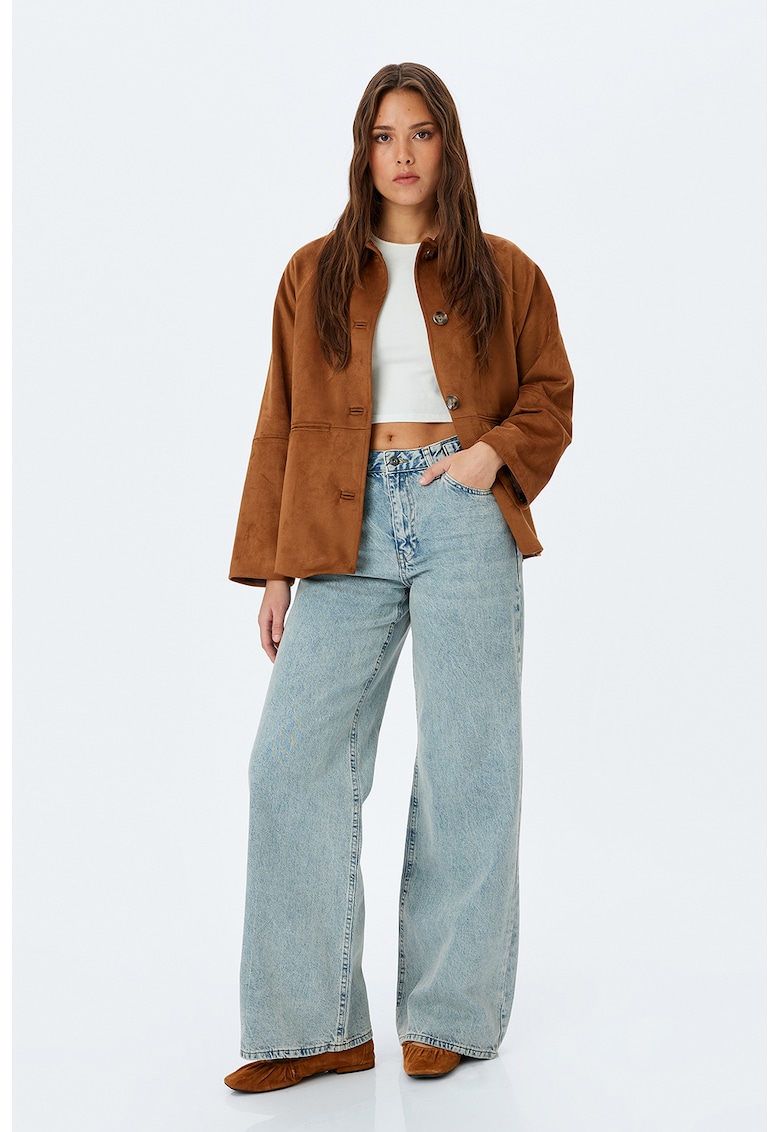 Дънки с широк крачол и захабен ефект KOTON