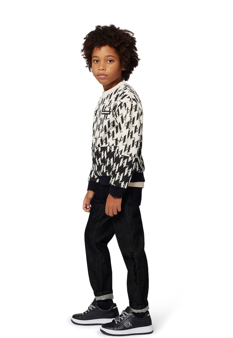 Дънки със средна талия KARL LAGERFELD KIDS