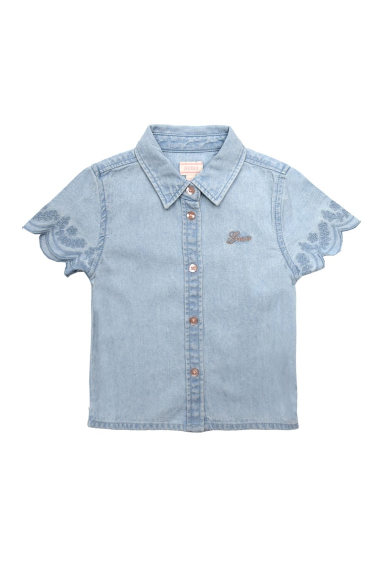 Дънкова риза с бродирани ръкави GUESS KIDS